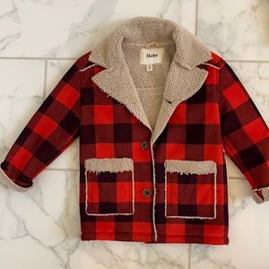 Hatley buffalo plaid jacket, size 6